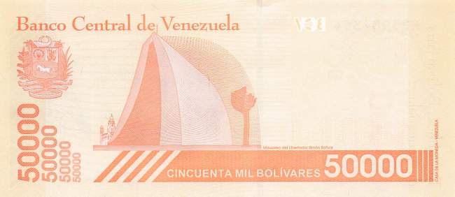 50000 Bolivares 2019